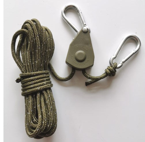 Knot-Free Pulley Tent Guy Rope Kit
