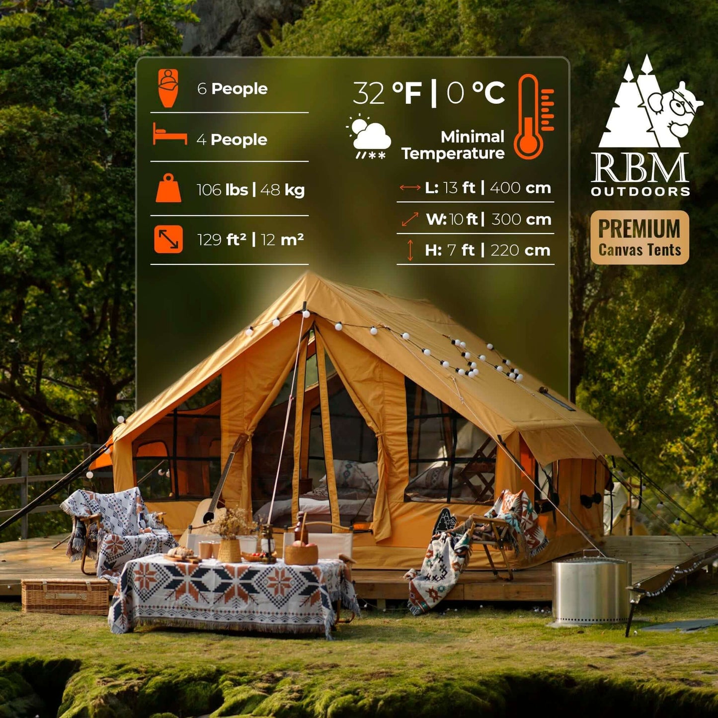 RBM Panda Inflatable Camping Tent