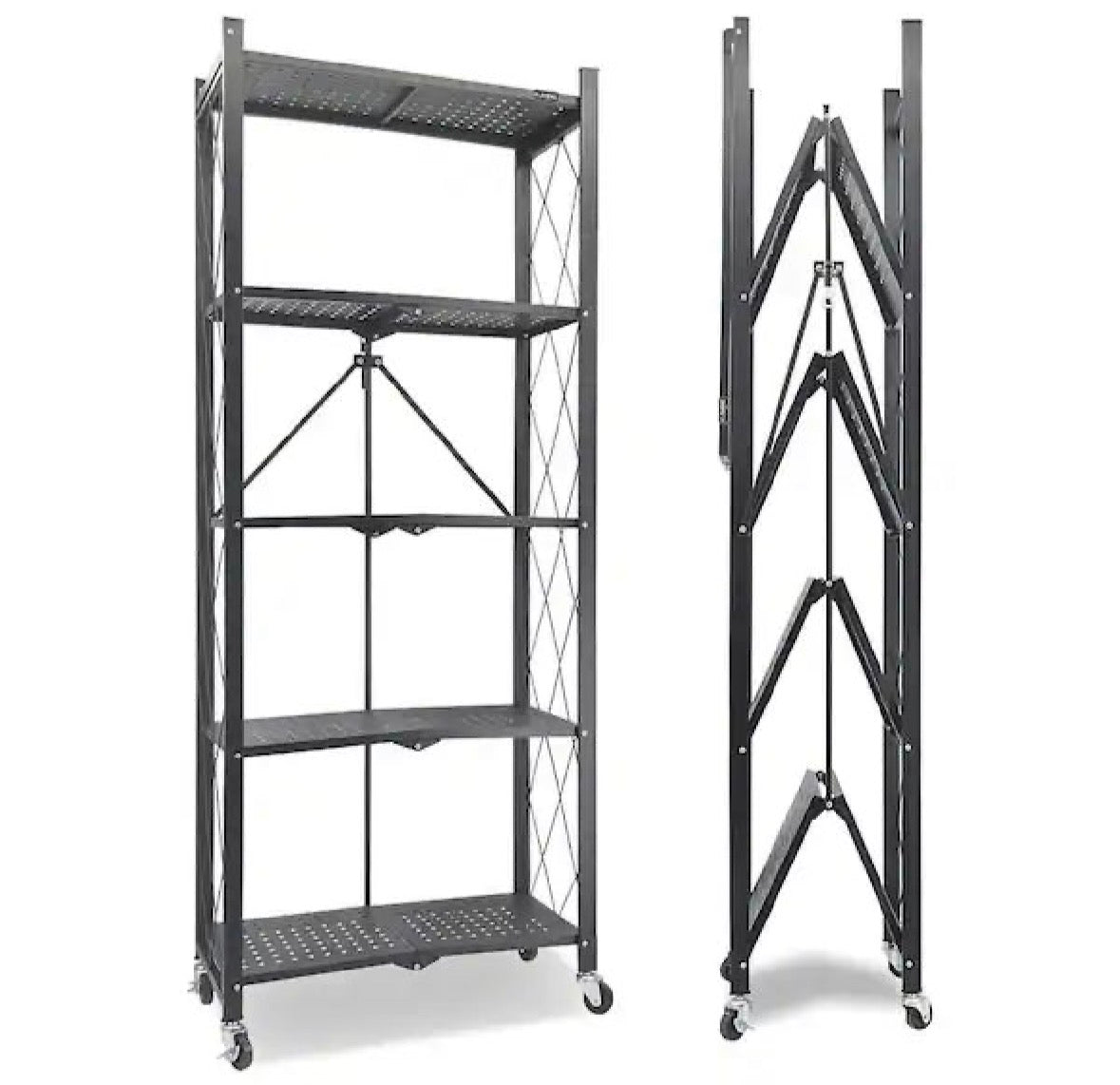Foldable Space-Saving Ladder Rack