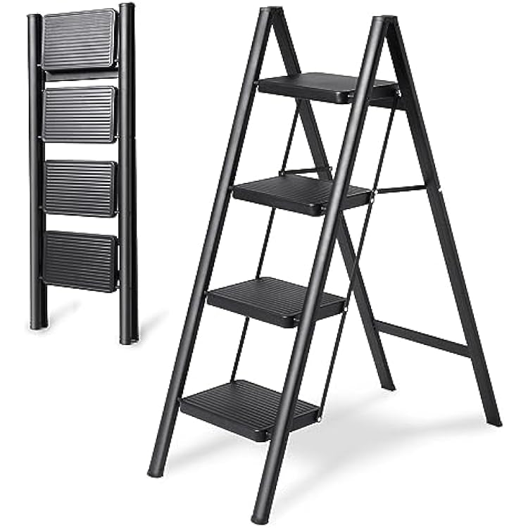 Foldable Space-Saving Ladder Rack