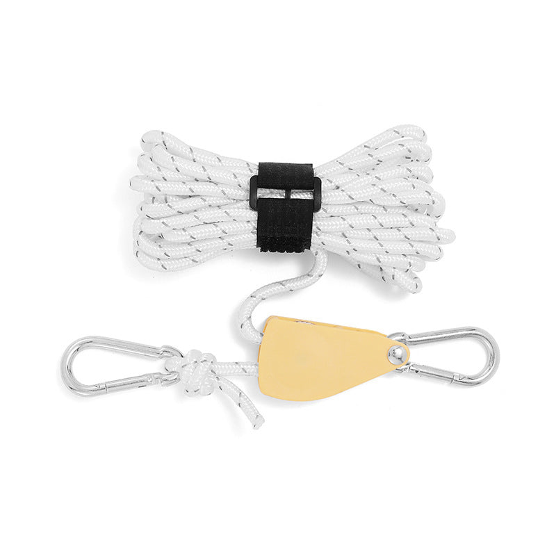 Knot-Free Pulley Tent Guy Rope Kit