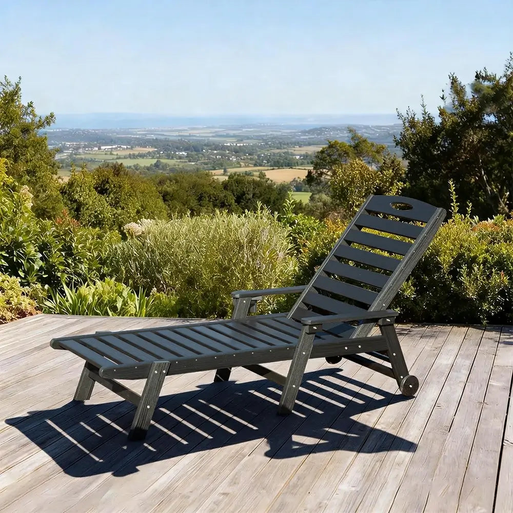 HDPE Patio Chaise Lounge