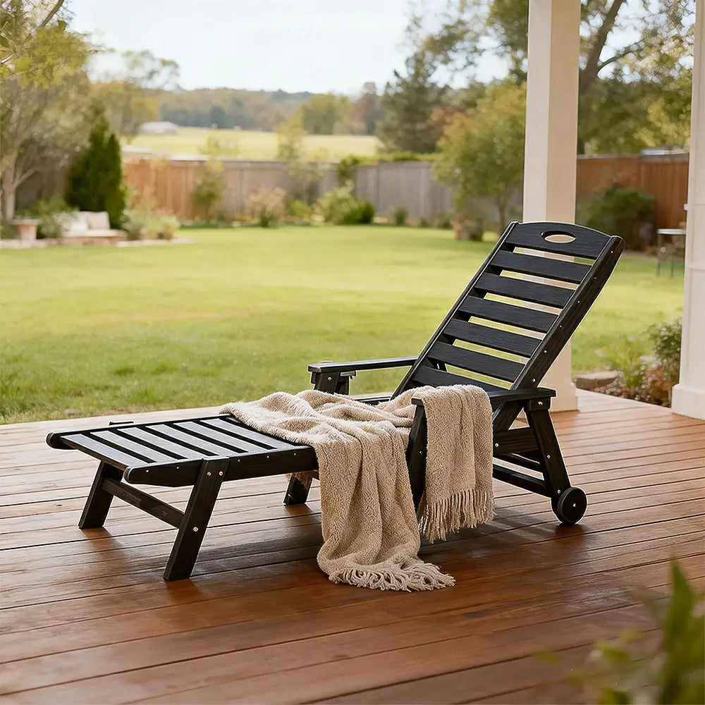 HDPE Patio Chaise Lounge