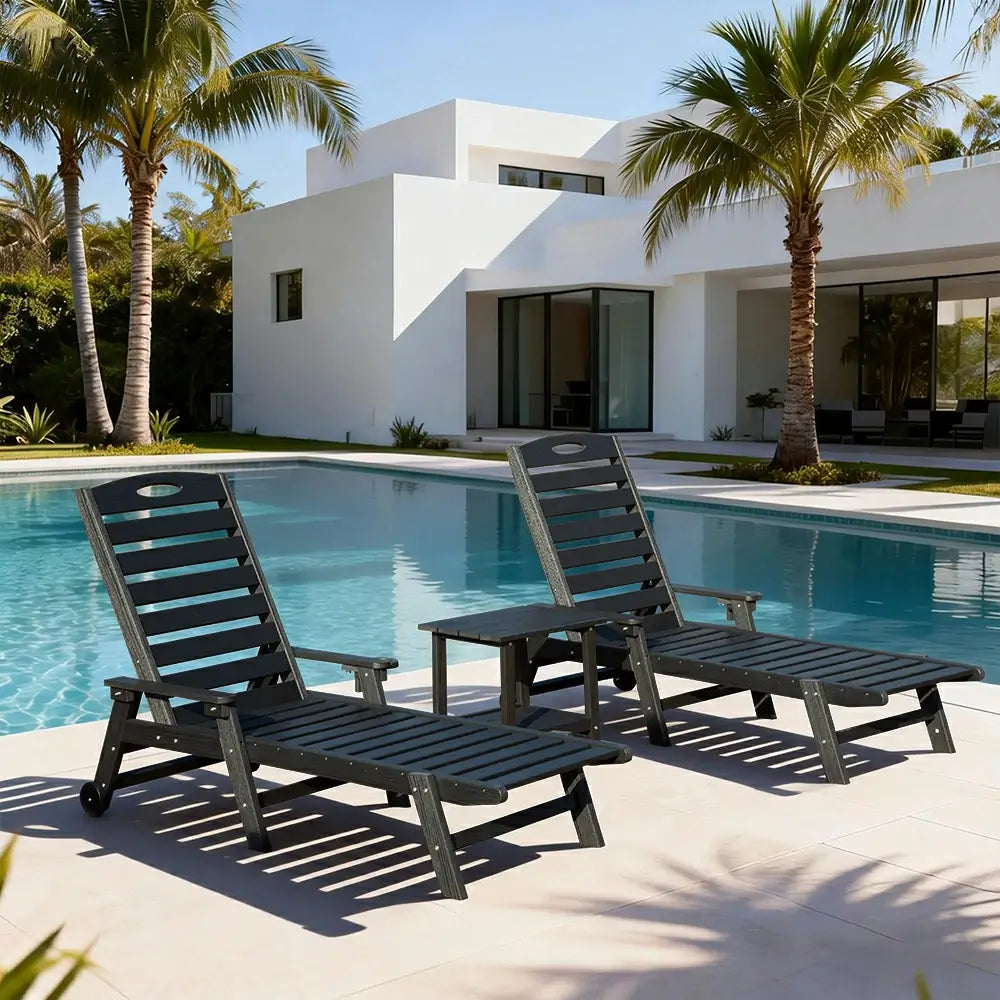 HDPE Patio Chaise Lounge