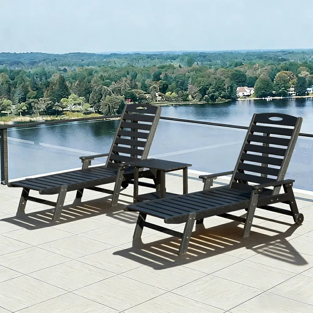 HDPE Patio Chaise Lounge