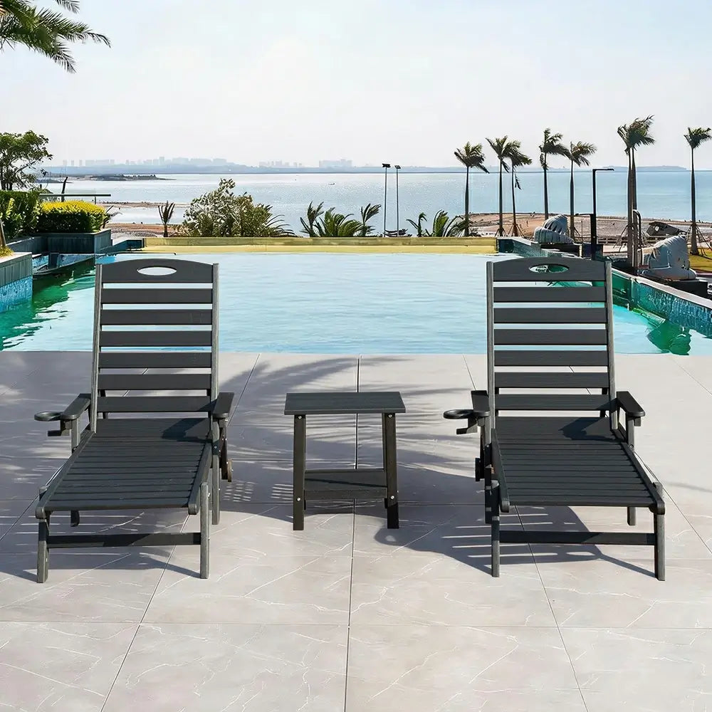HDPE Patio Chaise Lounge