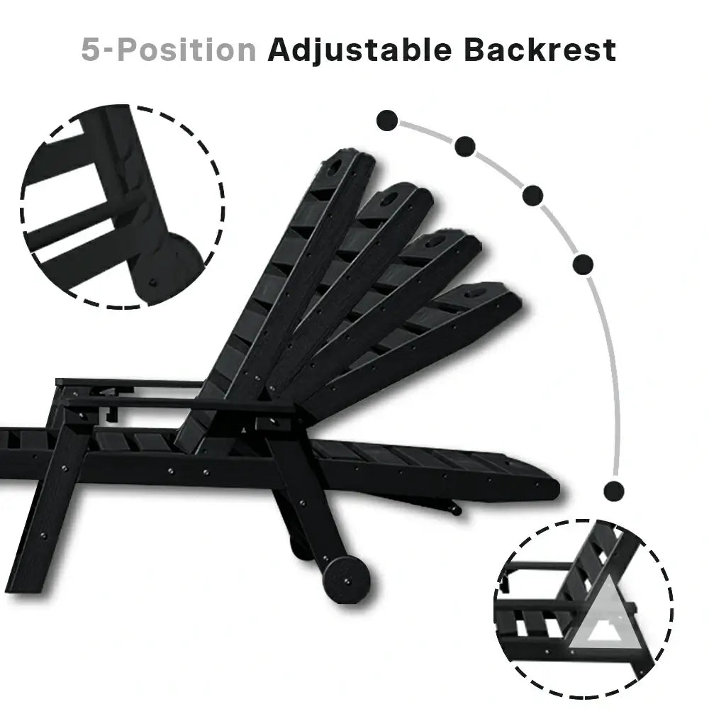 HDPE Patio Chaise Lounge