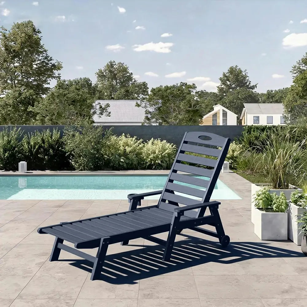 HDPE Patio Chaise Lounge