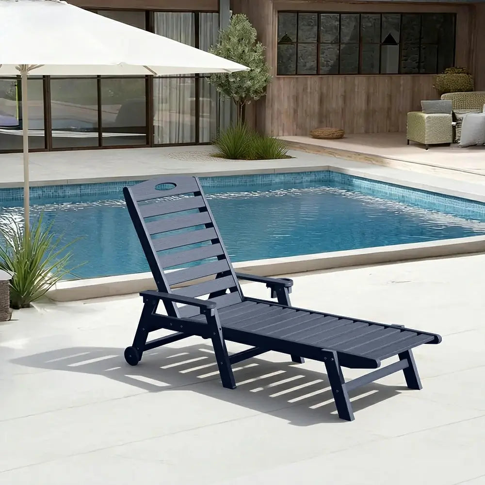 HDPE Patio Chaise Lounge