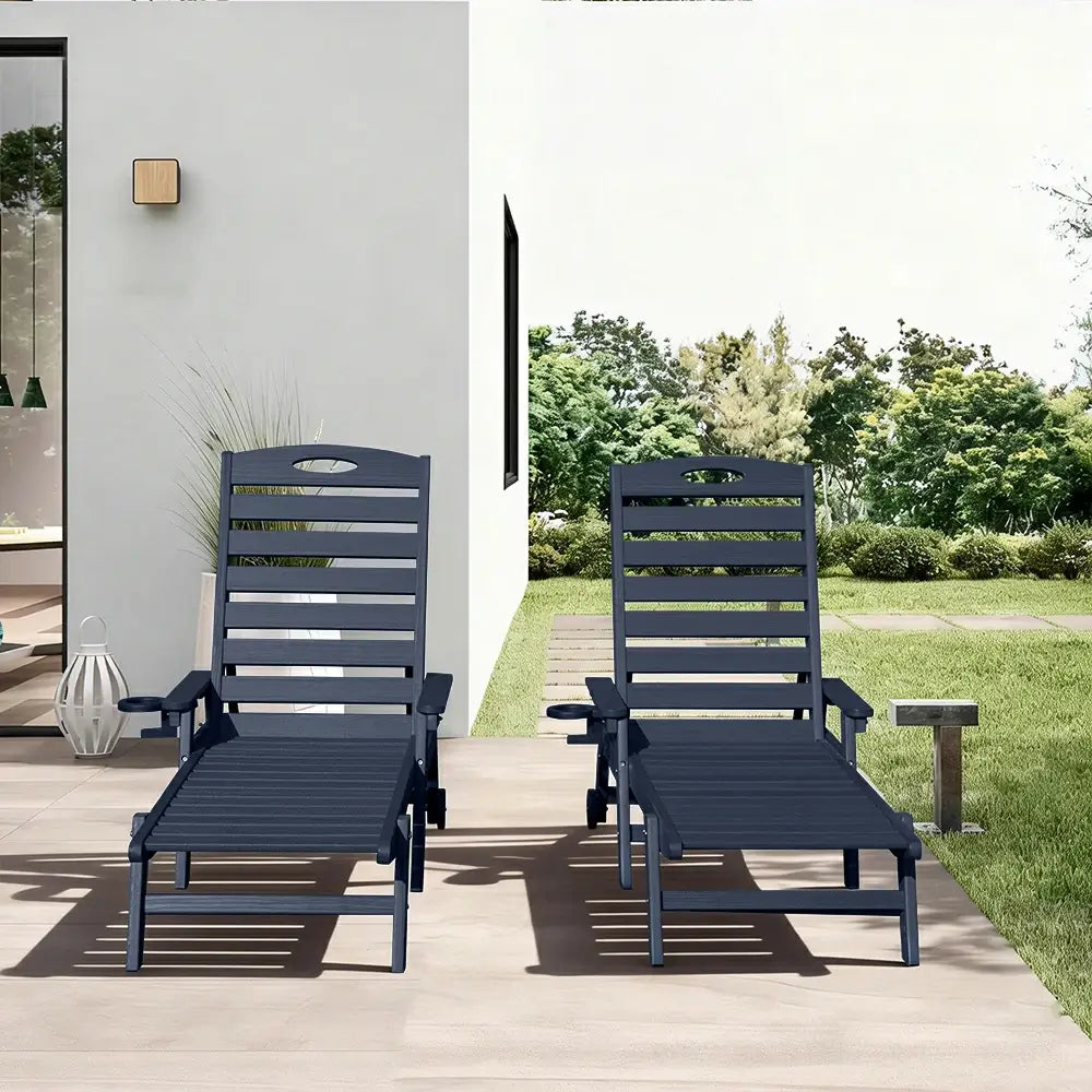 HDPE Patio Chaise Lounge