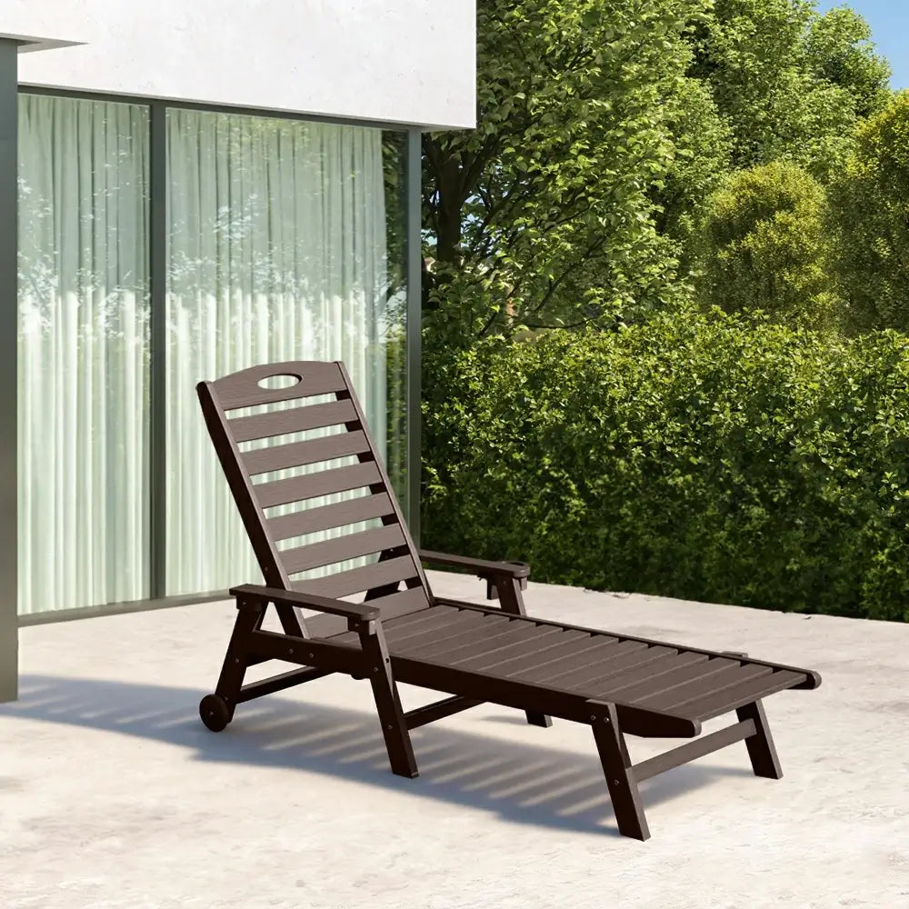 HDPE Patio Chaise Lounge
