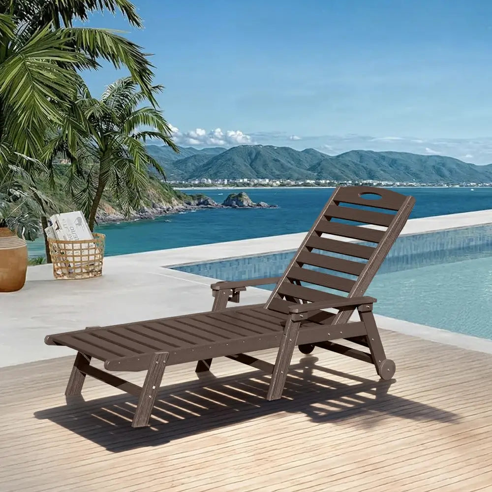 HDPE Patio Chaise Lounge