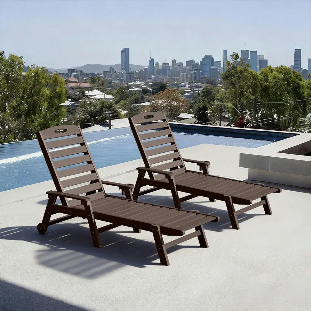 HDPE Patio Chaise Lounge