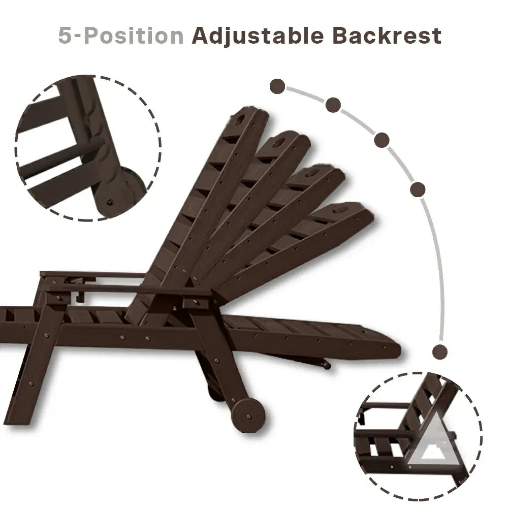 HDPE Patio Chaise Lounge