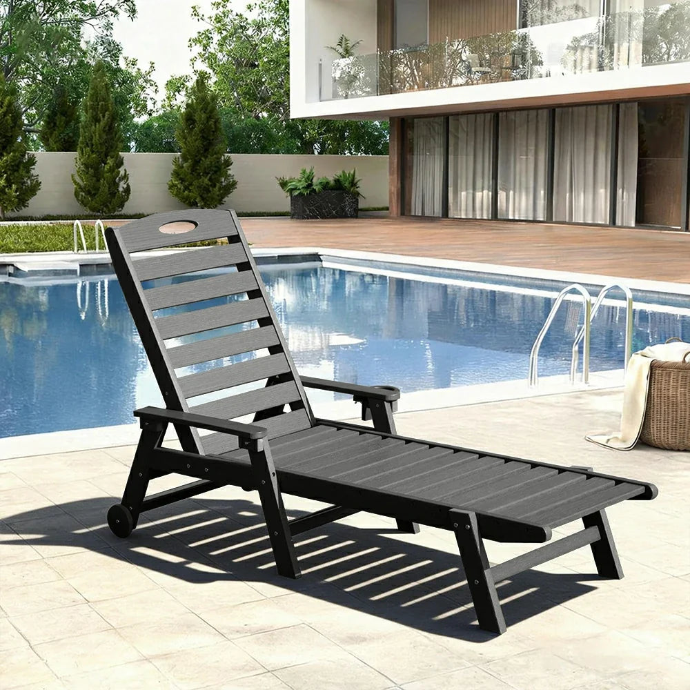 HDPE Patio Chaise Lounge