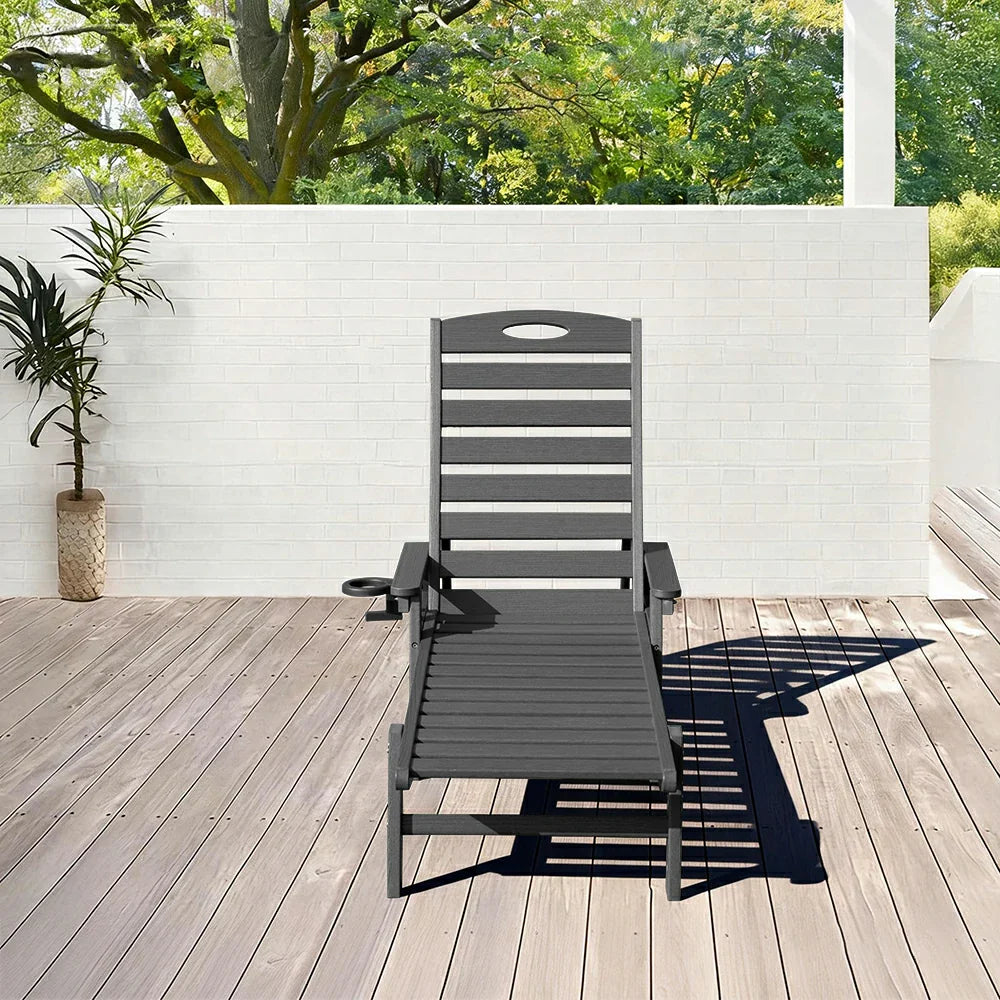 HDPE Patio Chaise Lounge