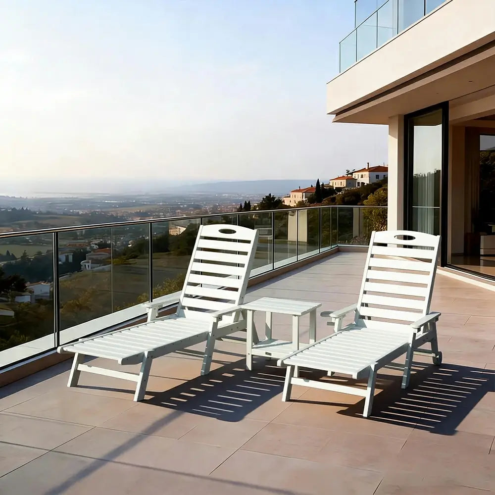 HDPE Patio Chaise Lounge