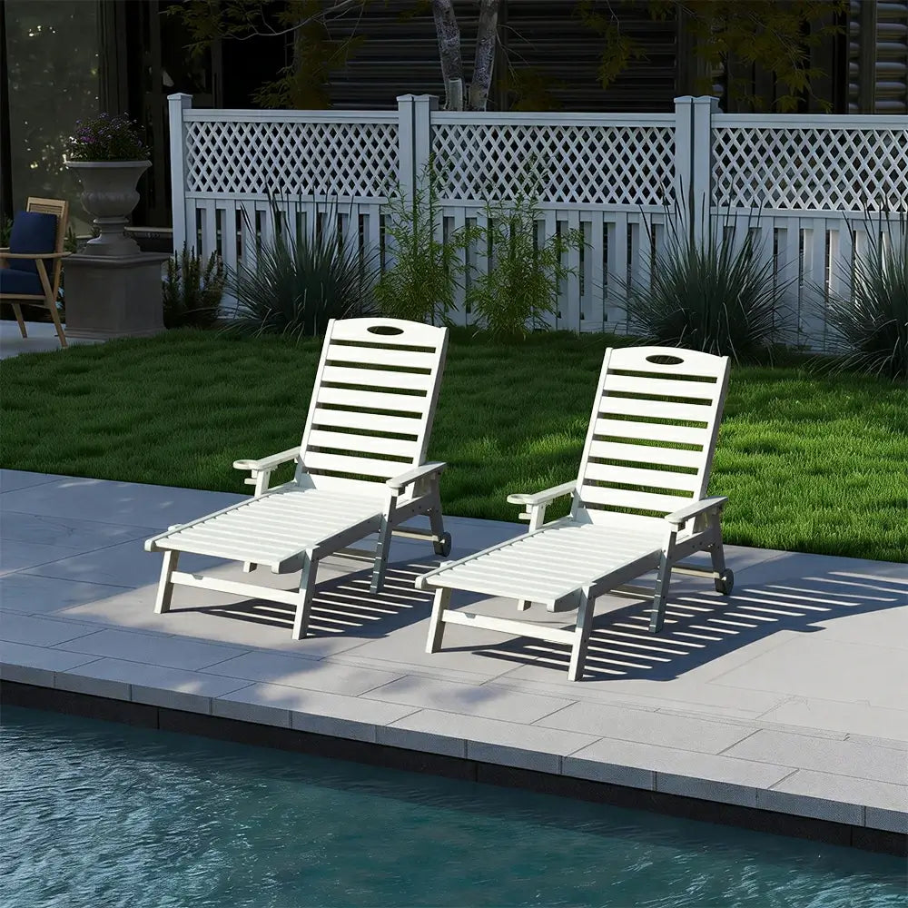 HDPE Patio Chaise Lounge