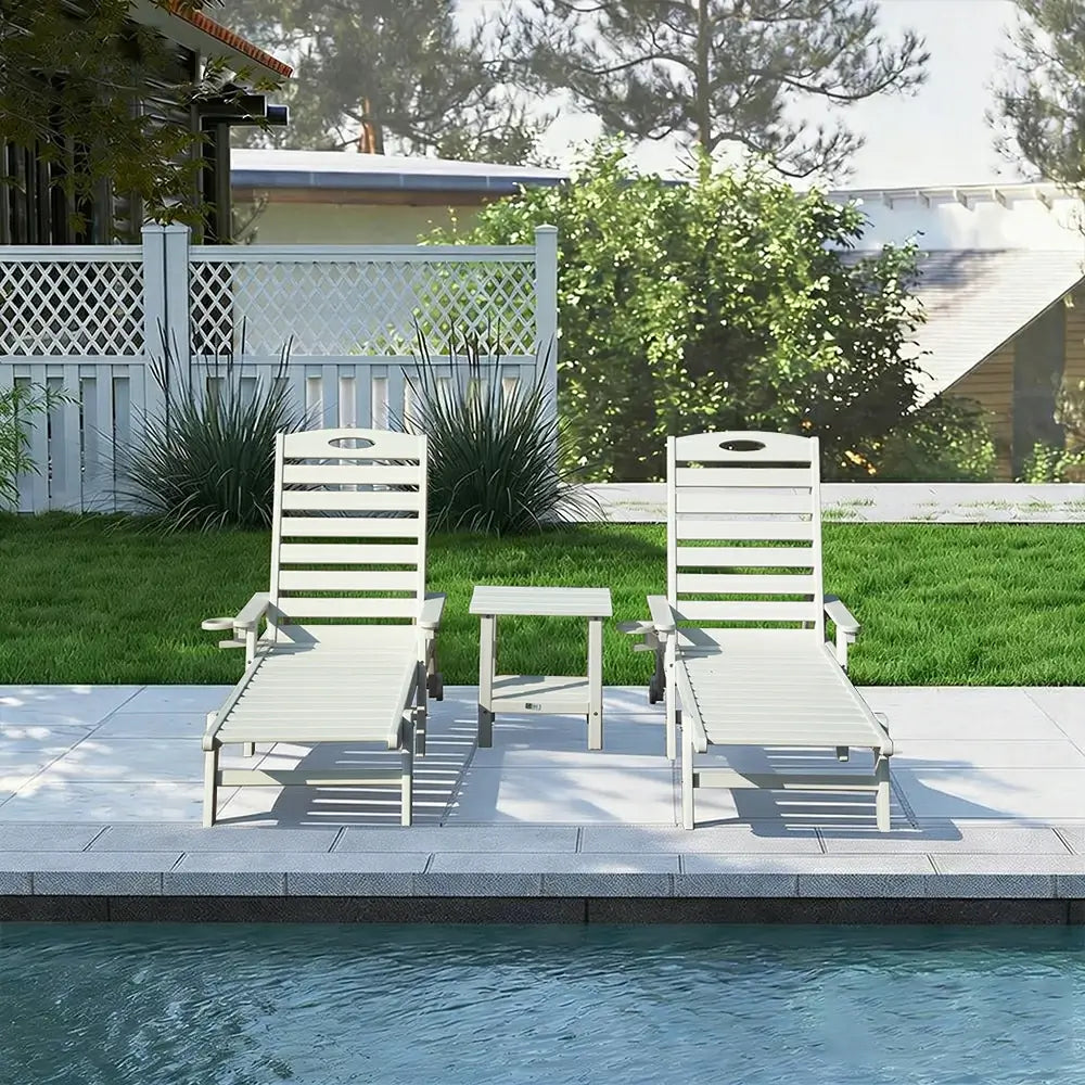 HDPE Patio Chaise Lounge