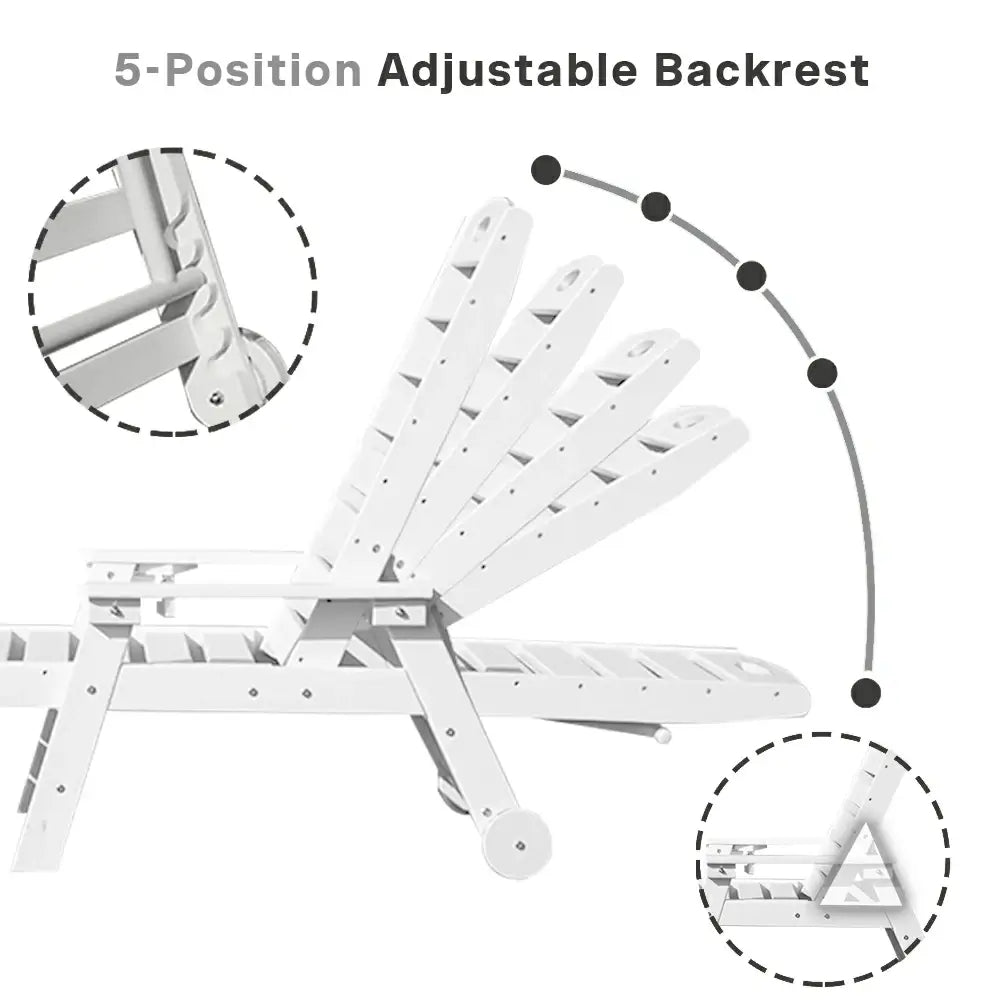 HDPE Patio Chaise Lounge