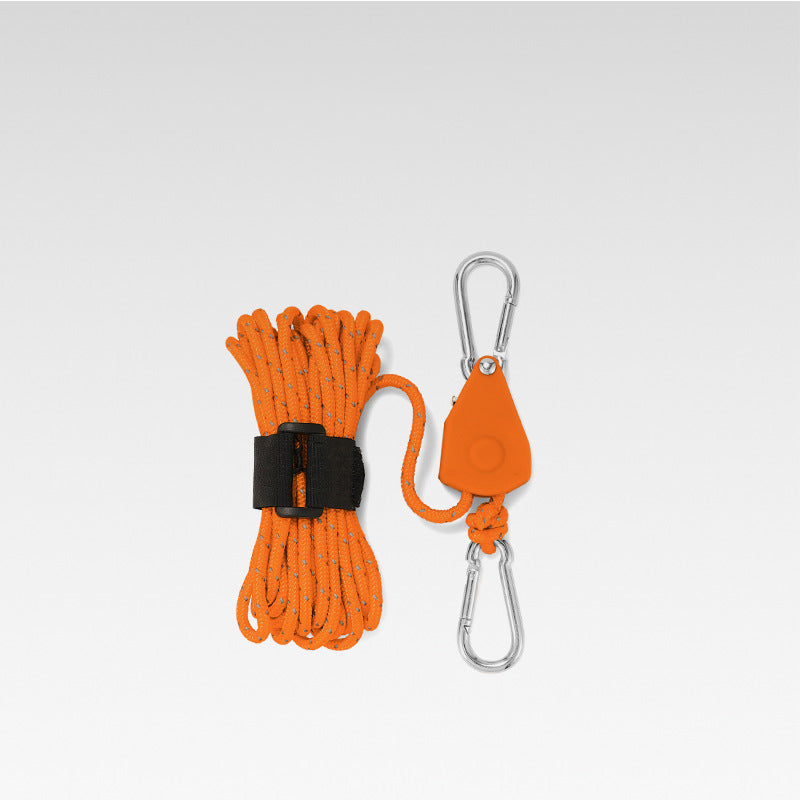 Knot-Free Pulley Tent Guy Rope Kit