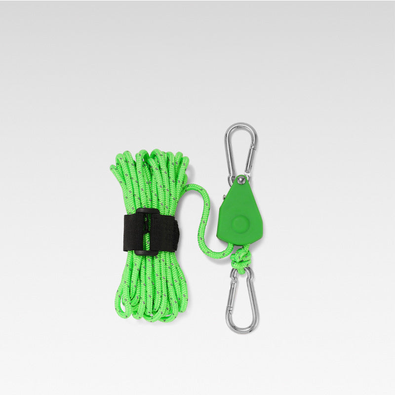 Knot-Free Pulley Tent Guy Rope Kit