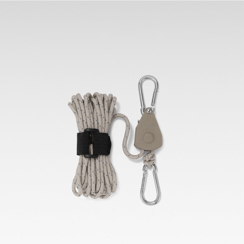 Knot-Free Pulley Tent Guy Rope Kit