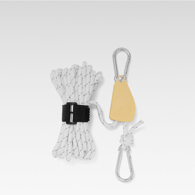 Knot-Free Pulley Tent Guy Rope Kit