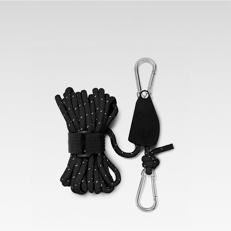 Knot-Free Pulley Tent Guy Rope Kit