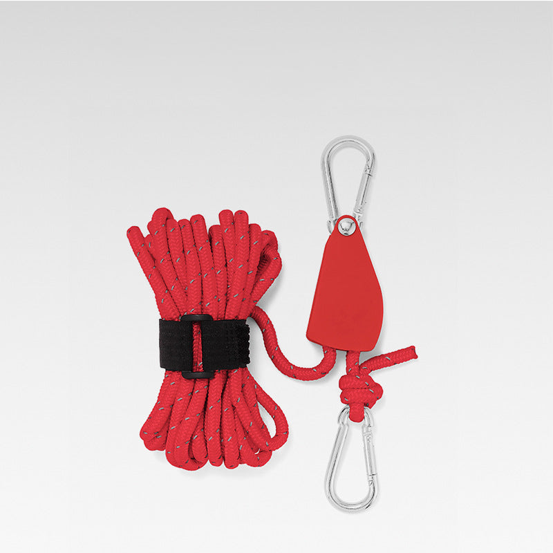 Knot-Free Pulley Tent Guy Rope Kit