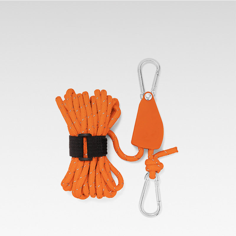 Knot-Free Pulley Tent Guy Rope Kit