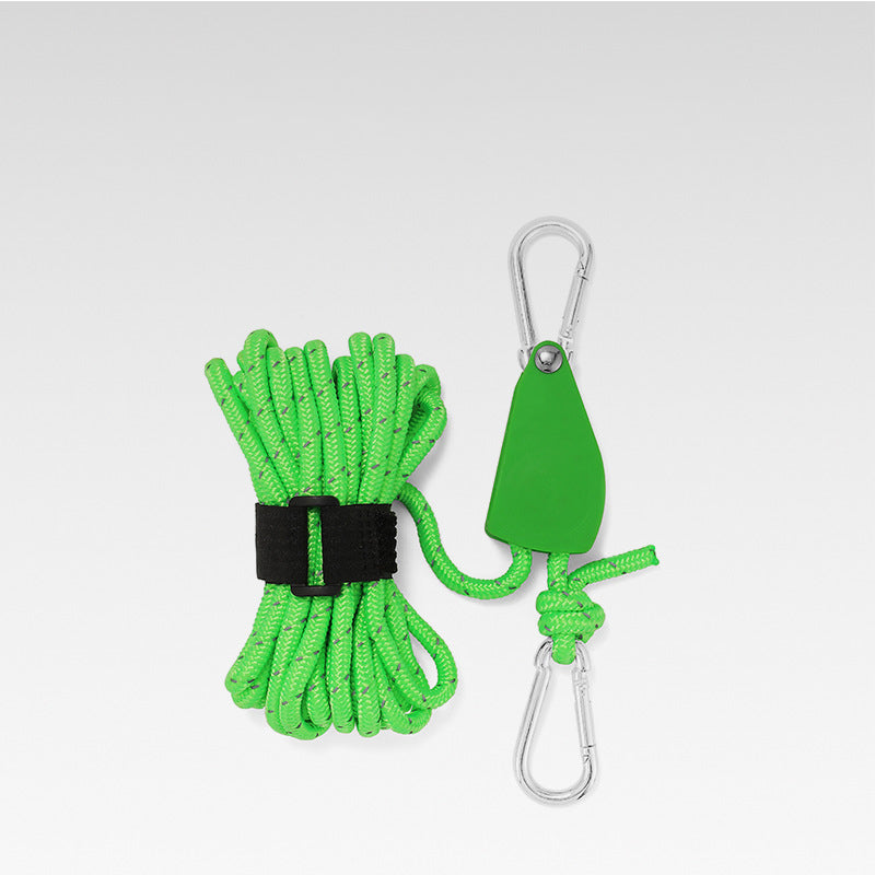 Knot-Free Pulley Tent Guy Rope Kit