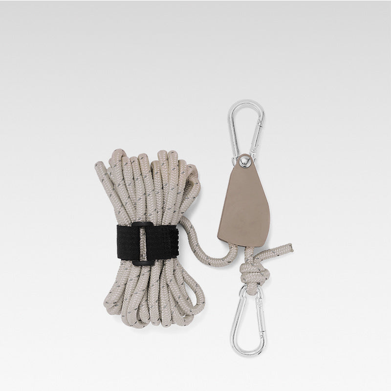 Knot-Free Pulley Tent Guy Rope Kit