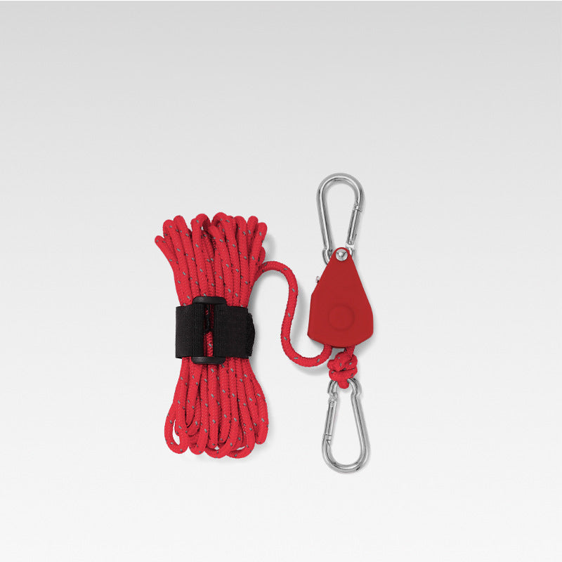 Knot-Free Pulley Tent Guy Rope Kit